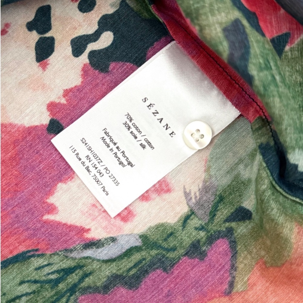 Sézane Pierro Floral Print Shirt 36 - Picture 10 of 10